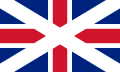 Union Flag usata nel Regno di Scozia dall'inizio del XVII secolo al 1707.