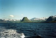 The mountain range from the Breiðafjörður towards the south-east