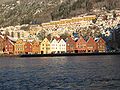 Bryggen i Bergen sett fra Strandkaien