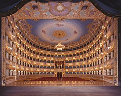 La salle de La Fenice depuis la scène.