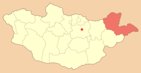 Poziția localității Dornod-Aimag