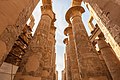 Open papyrus umbel capitals of the Hypostyle Hall