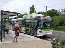 Un bus urbain de voyageurs.