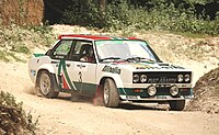 Fiat Abarth 131 rally car with "Alitalia" livery