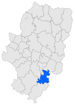 Location in Aragon.