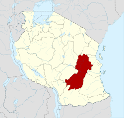 Location in Tanzania