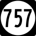 State Route 757 marker