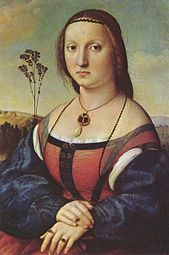 Retrato de Maddalena Doni, c. 1506 Galleria Palatina, Florença