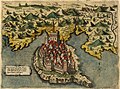 Image 84Map of Ulcinj in 1573 by Simon Pinargenti (from Albanian piracy)