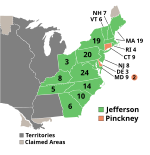 Electoral map, 1804 election