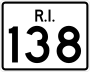 Route 138 marker