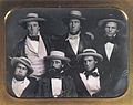 The New York Knickerbockers Baseball Club, um 1847. Cartwright Mitte oben