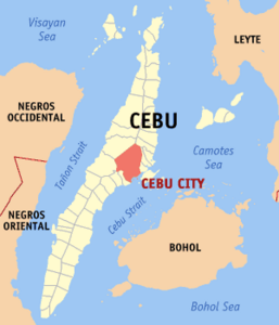 Rajanato di Cebu - Localizzazione