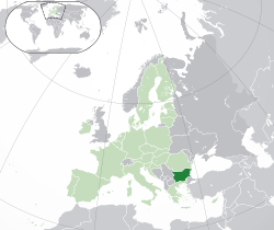 Poloha Bulharska