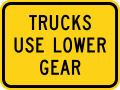 W7-2bP Trucks use lower gear