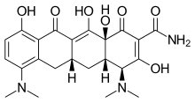 Estrutura química de Minociclina