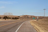 US-64 in Woods County, Oklahoma.