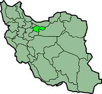 Letak Provinsi Teheran di Iran