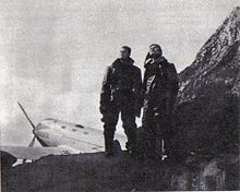 Film still depicts two pilots