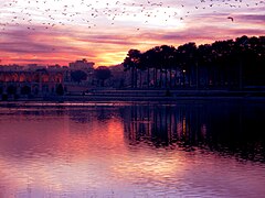 Río Zayandeh en Isfahán