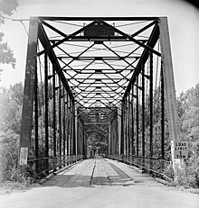 Bridge over Bird Creek, Avant. HAER photo.