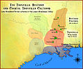 Image 3Map showing the geographic extent of the Baytown, Coastal Troyville and Troyville cultures (from History of Louisiana)