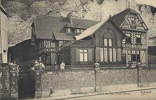 Chalet au bas fort blanc Dieppe.