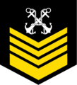 中華民國海軍資深上士臂章（任上士滿10年）