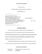 Court order demanding that Verizon hand over all metadata to NSA.