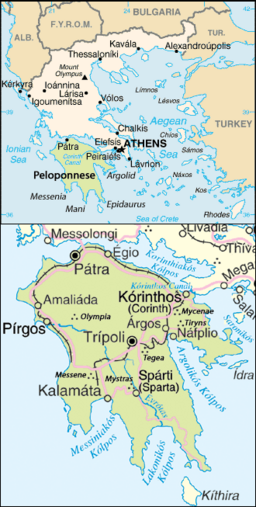 Hellas og Peloponnes