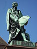 Cerflun Johann Gutenberg yn Strasbourg, Ffrainc