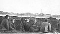 Soldiers of the Polish 1st Legions Infantry Division in treches on the left coast of the Daugava near Daugavpils, October 1919