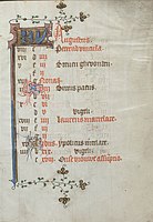 Augustus in het getijdenboek van de Meesters van Zweder van Culemborg