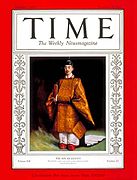 『タイム』誌1928年11月19日号表紙