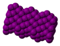 solid iodine consists of very closely packed I2 molecules