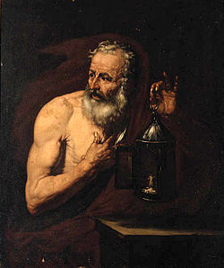 Giovanni Battistan tulkinta Diogeneesta, 1600-luku.