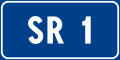 Road marker for regional roads in Italy