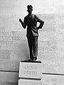 Image 12George Orwell statue at the headquarters of the BBC. A defence of free speech in an open society, the wall behind the statue is inscribed with the words "If liberty means anything at all, it means the right to tell people what they do not want to hear", words from George Orwell's proposed preface to Animal Farm (1945). (from Freedom of speech)