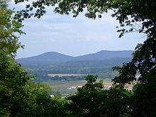 View of Mount Logan as depicted on the Ohio state coat of arms