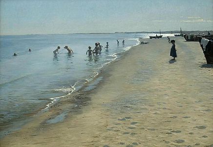 Zi de vară pe plaja sudică din Skagen (1884)