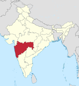 Poziția regiunii Maharashtra