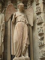 Smiling Angel of Reims Cathedral, 1236-1245