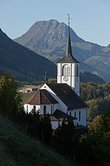 Kirche mit Moléson