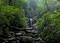 De Roaring Fork an de Great Smoky Mountains am Oste vum Tennessee