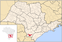 Apiaí – Mappa