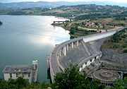 Stausee von Villerest bei Roanne