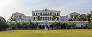 The Falaknuma Palace at Hyderabad was built in Palladian style of architecture in the 19th century.