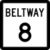 State Highway Beltway 8 marker