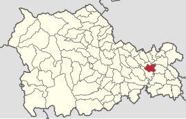 Location in Neamț County