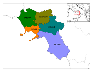 Mga provincia kan Campania